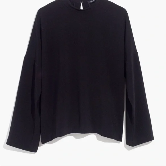 Madewell Mock Neck Blouse - Picture 4 of 11